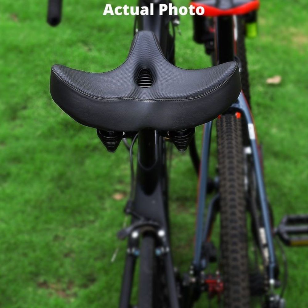 Big Cushion Bike Seat with Soft Padding and Water Resistant Cover