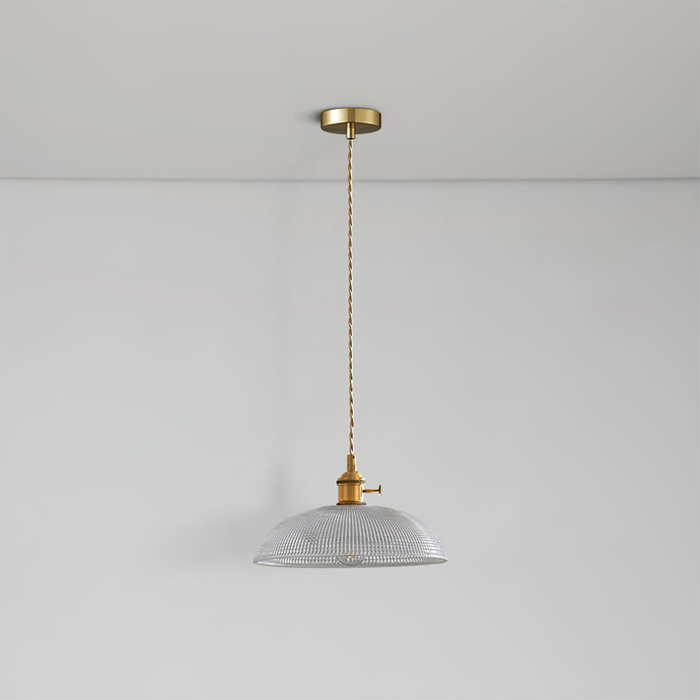 Simple Vintage Glass Drop Pendant Lamp