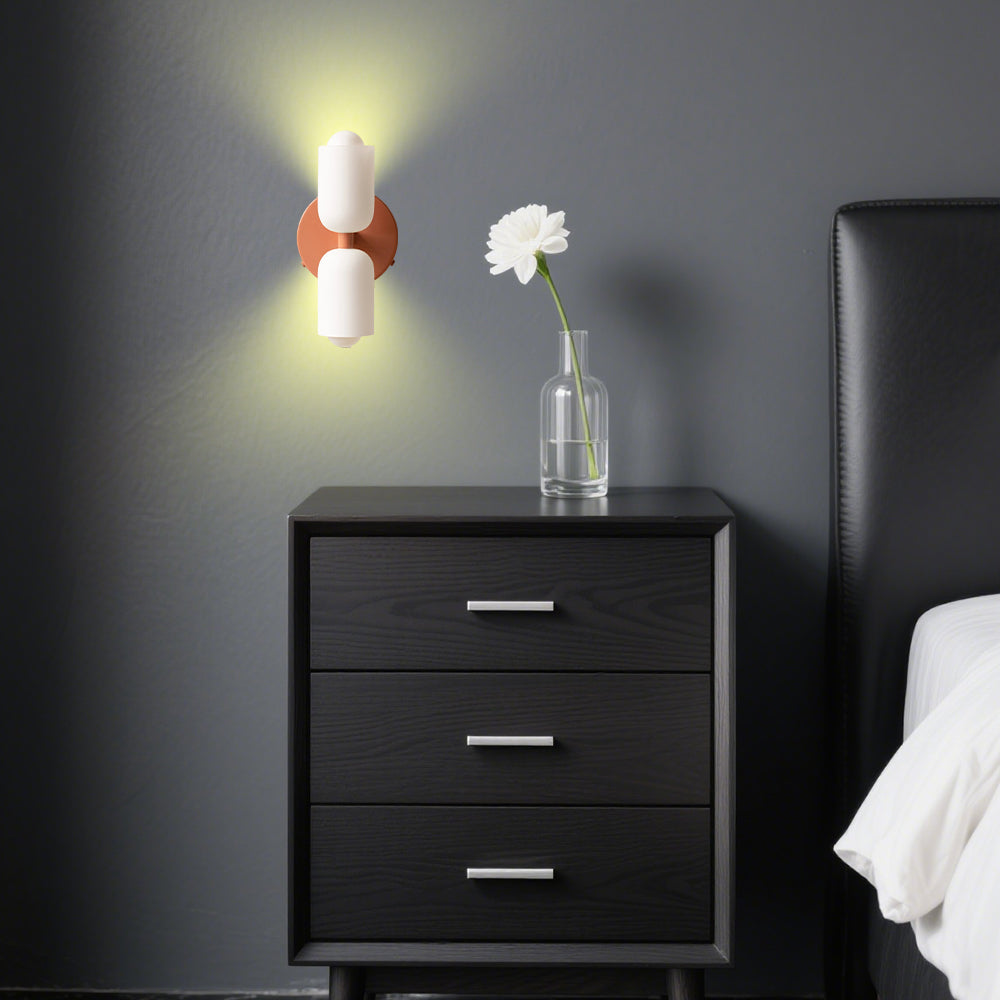 Glarefusion Creative Candle Shape Double Head Wall Lamp