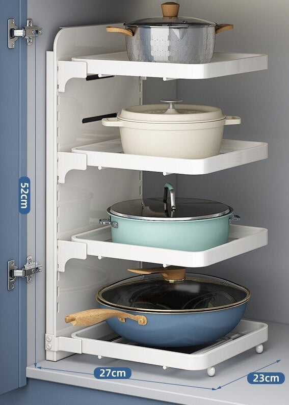 Space Saving Tiered Kitchen Shelf Organizer