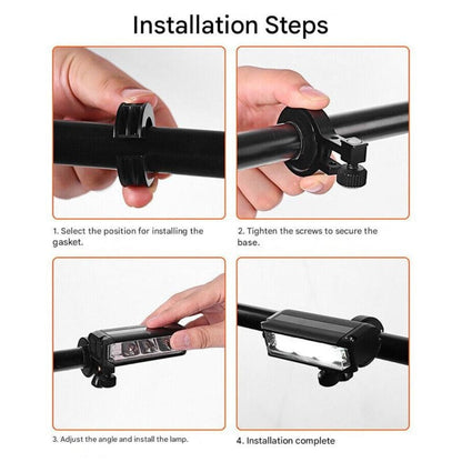 Ultra Bright 180° Bike Front Light with Battery