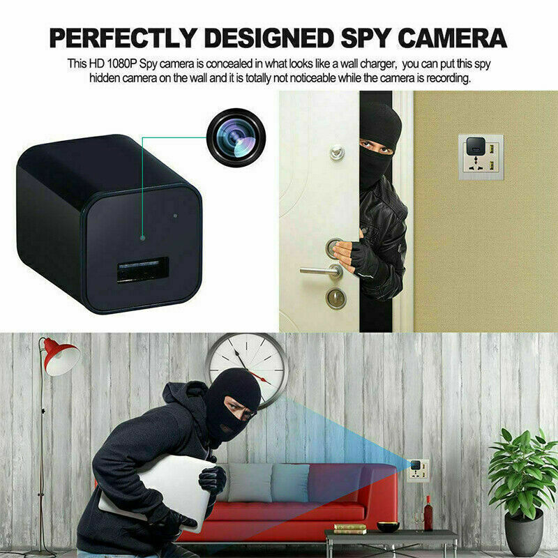 Compact 1080P Hidden Spy Camera Charger