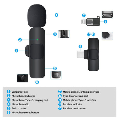 Compact Clip On Microphone