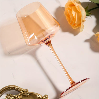 Colorful Crystal Wine Glass Set of 6