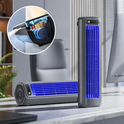 Compact Battery Powered Cooling Fan – Wireless Desk Air Cooler