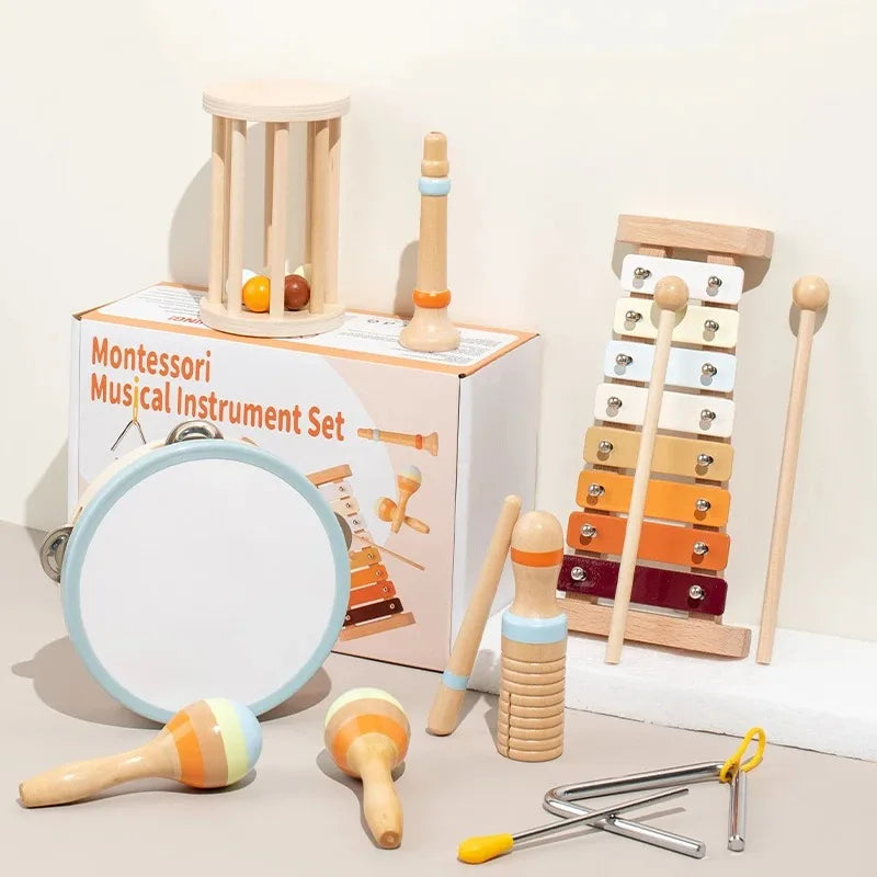 Kids Educational Wooden Music Instrument Set