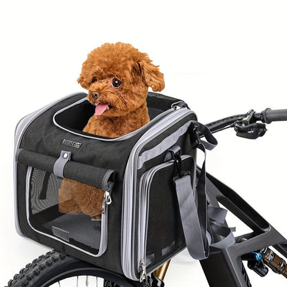 Collapsible Pet Bike Carrier Basket - Pexav