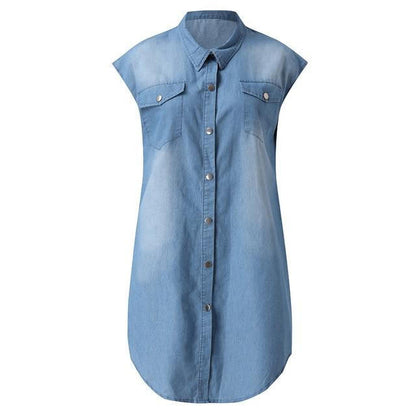 Classic Blue Straight Dress