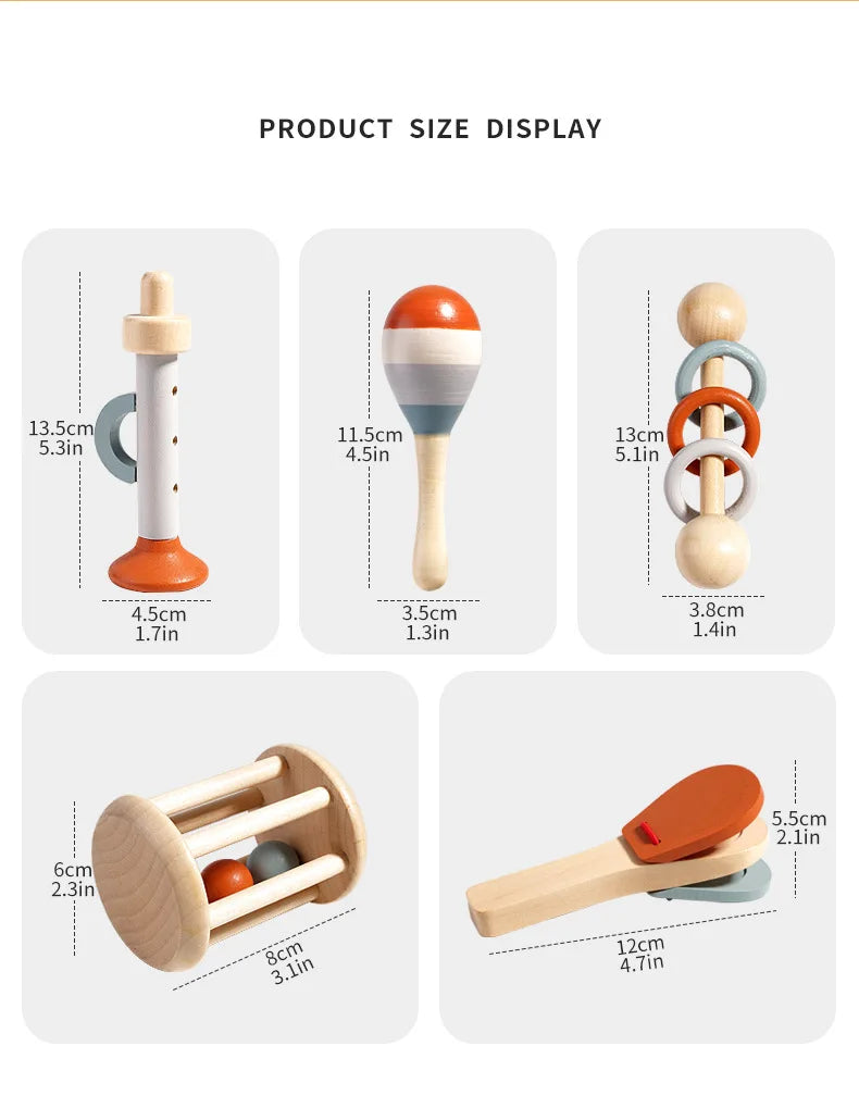 Kids Educational Wooden Music Instrument Set