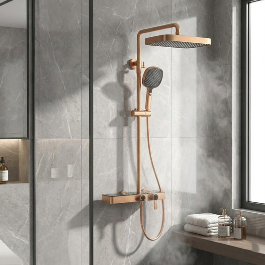 Luxurious Dual Shower Head Rainfall System - Pexav