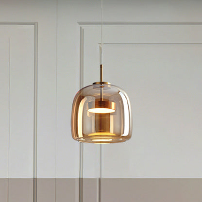 Classic Warm Glass Drop Ceiling Pendant Light