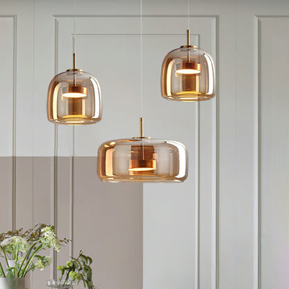 Classic Warm Glass Drop Ceiling Pendant Light - Pexav