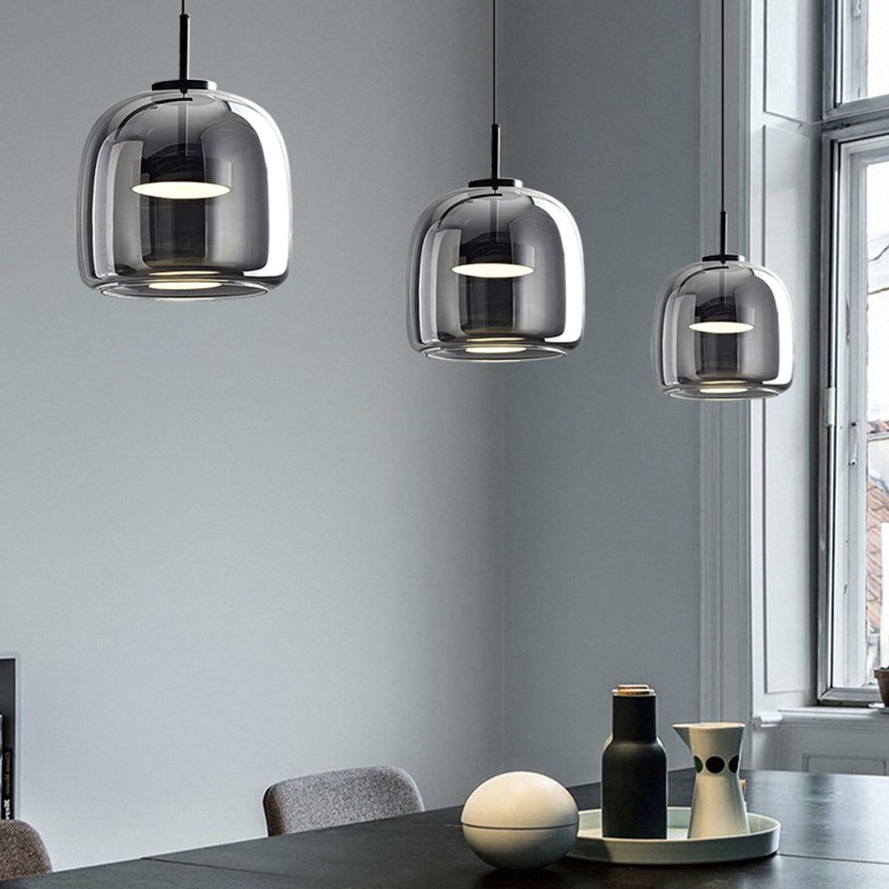 Classic Warm Glass Drop Ceiling Pendant Light