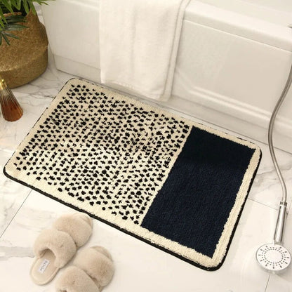 Soft Plush Bath Mat - Colorful Abstract Bathroom Rug - Pexav