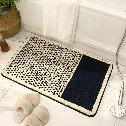 Soft Plush Bath Mat - Colorful Abstract Bathroom Rug - Pexav