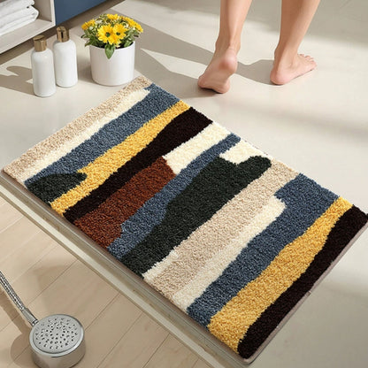 Plush Bathroom Mat – Grip Bottom, Gentle & Fast Dry Rug