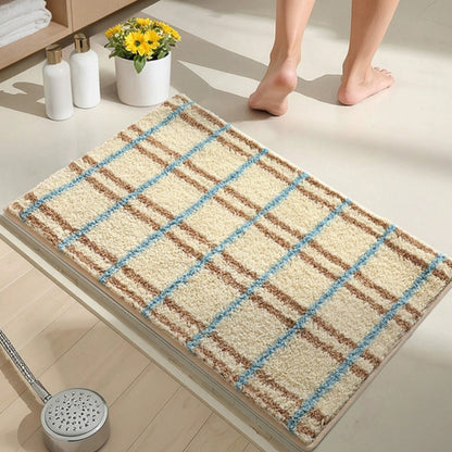 Plush Bathroom Mat – Grip Bottom, Gentle & Fast Dry Rug