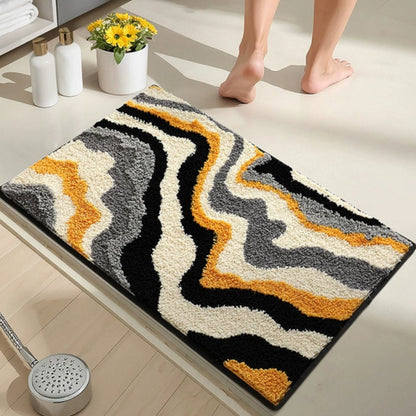 Plush Bathroom Mat – Grip Bottom, Gentle & Fast Dry Rug