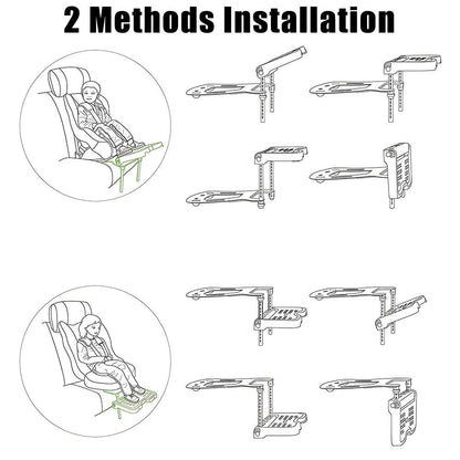 Adjustable Foldable Car Safety Seat Footrest for Kids