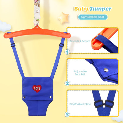 Adjustable Baby Doorway Swing Toy – Safe Indoor Swing for Babies & Toddlers 6 Months+