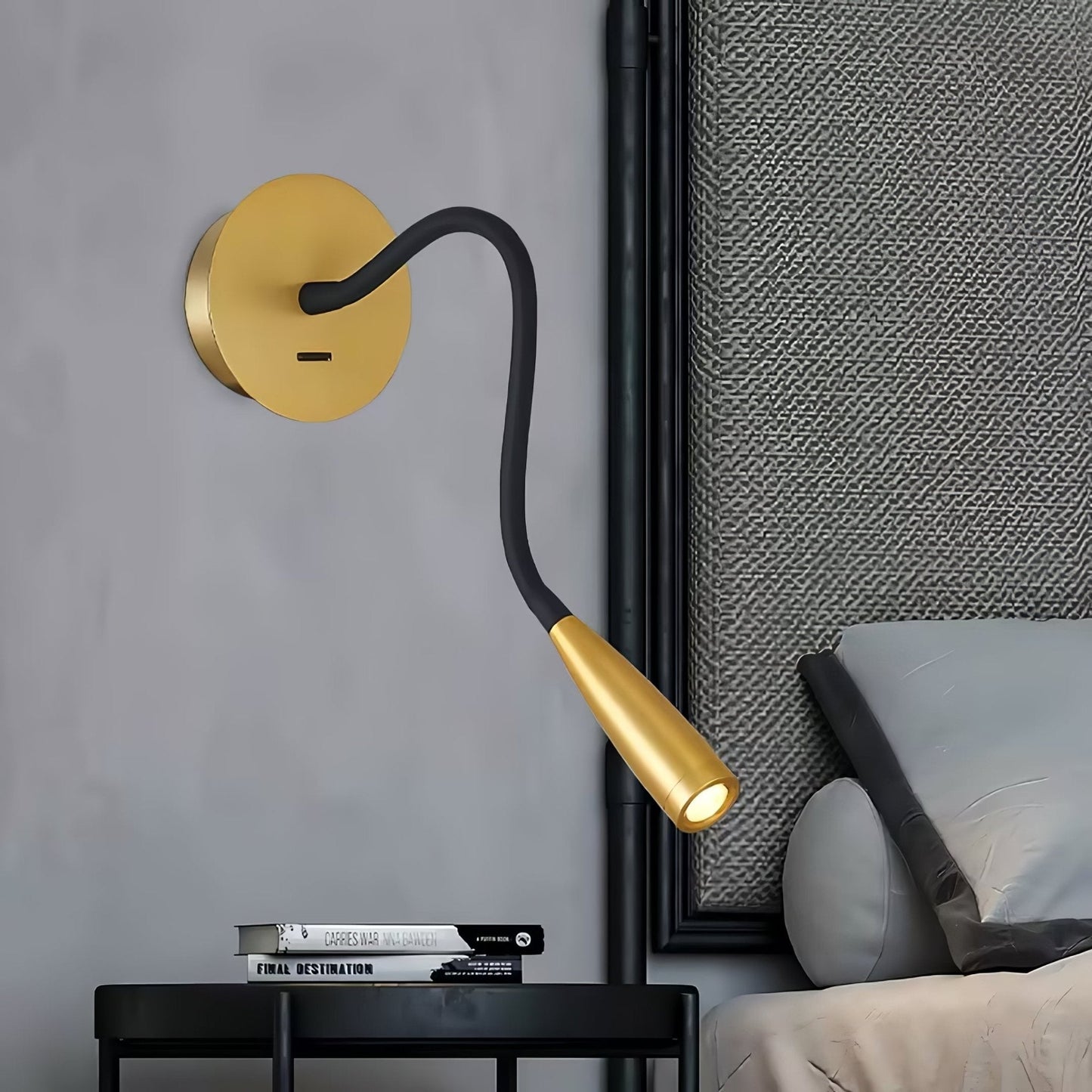 Adjustable LED Wall Light Sconce with Rotary Head – Indoor Wall Lamp in Gold and Brushed Bronze Finish 2