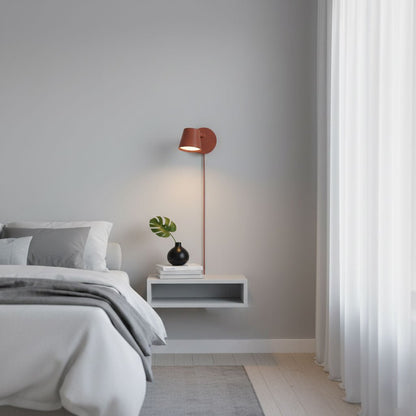 Adjustable Plug-In Wall Lamp with Integrated LED – Minimalist Wall Sconce Lighting for Indoor Use, Black, White, or Red 5