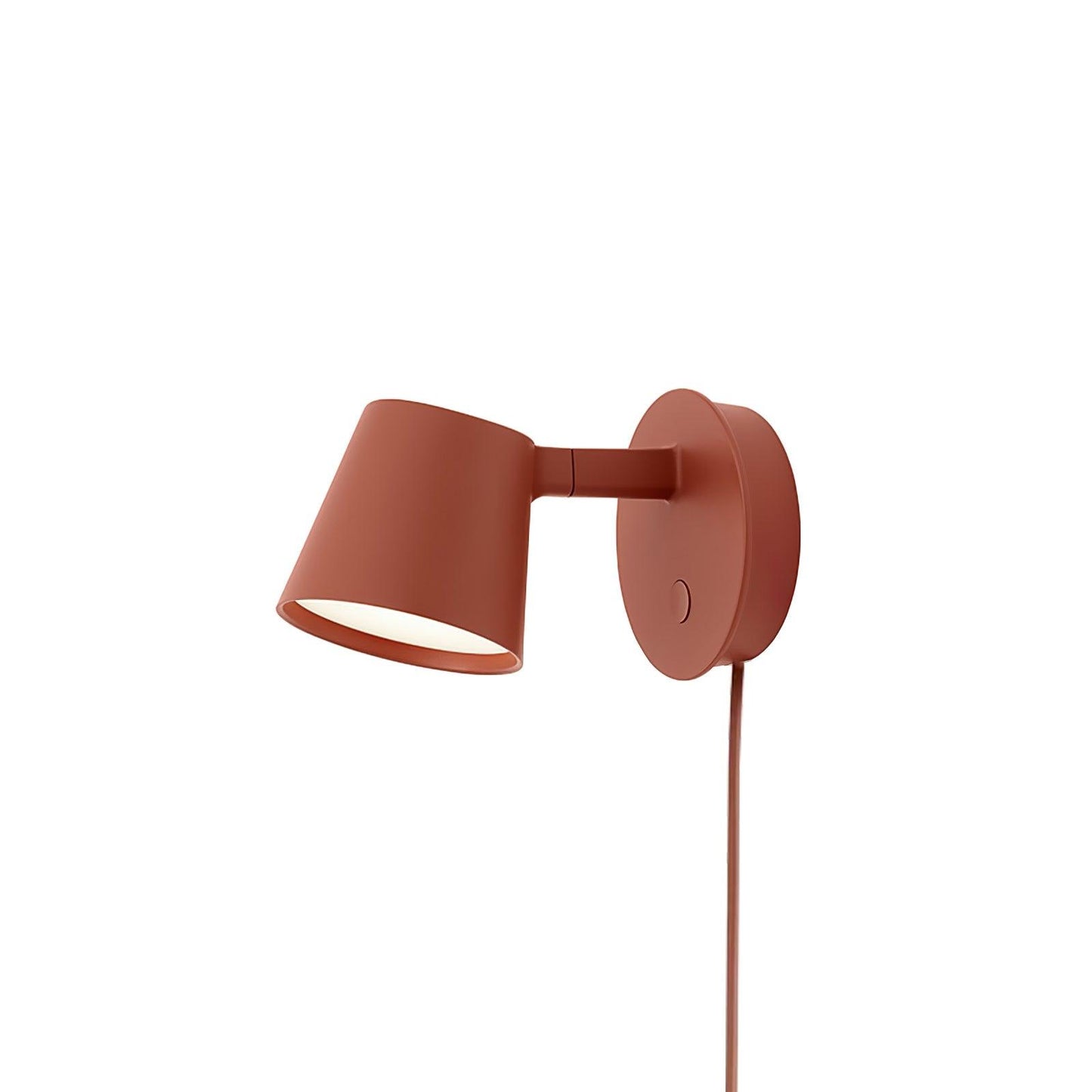 Adjustable Plug-In Wall Lamp with Integrated LED – Minimalist Wall Sconce Lighting for Indoor Use, Black, White, or Red 9