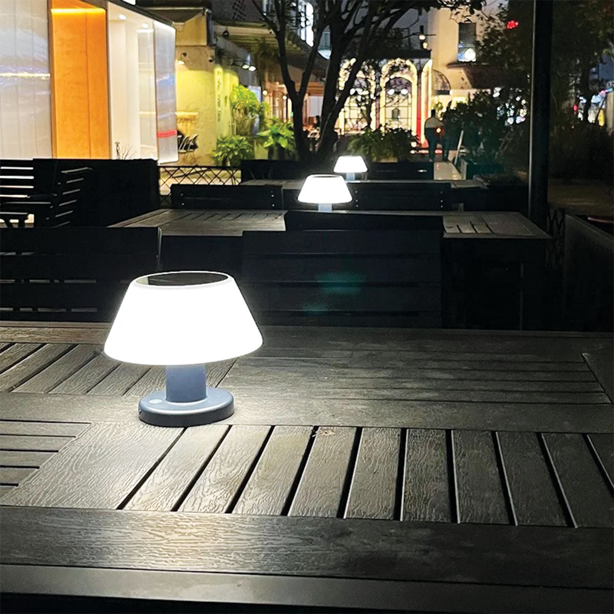 Adjustable Solar Table Lamp with 20 Lumens Brightness – Eco-Friendly Outdoor Lighting, IP65 Waterproof, 4 Brightness Levels 6