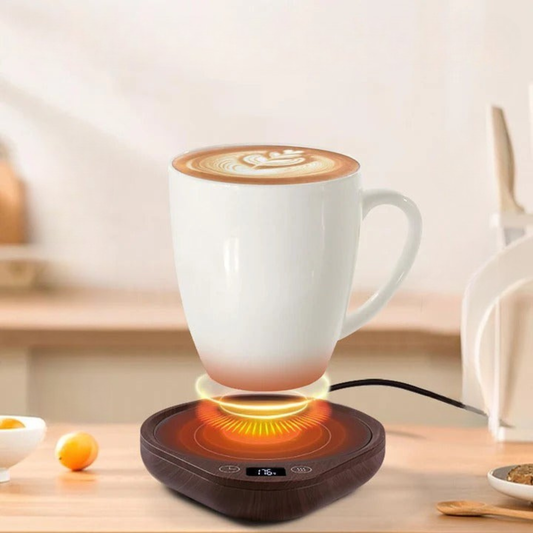Insulated Mug Heater with Auto Shut Off and Ceramic Cup - Pexav
