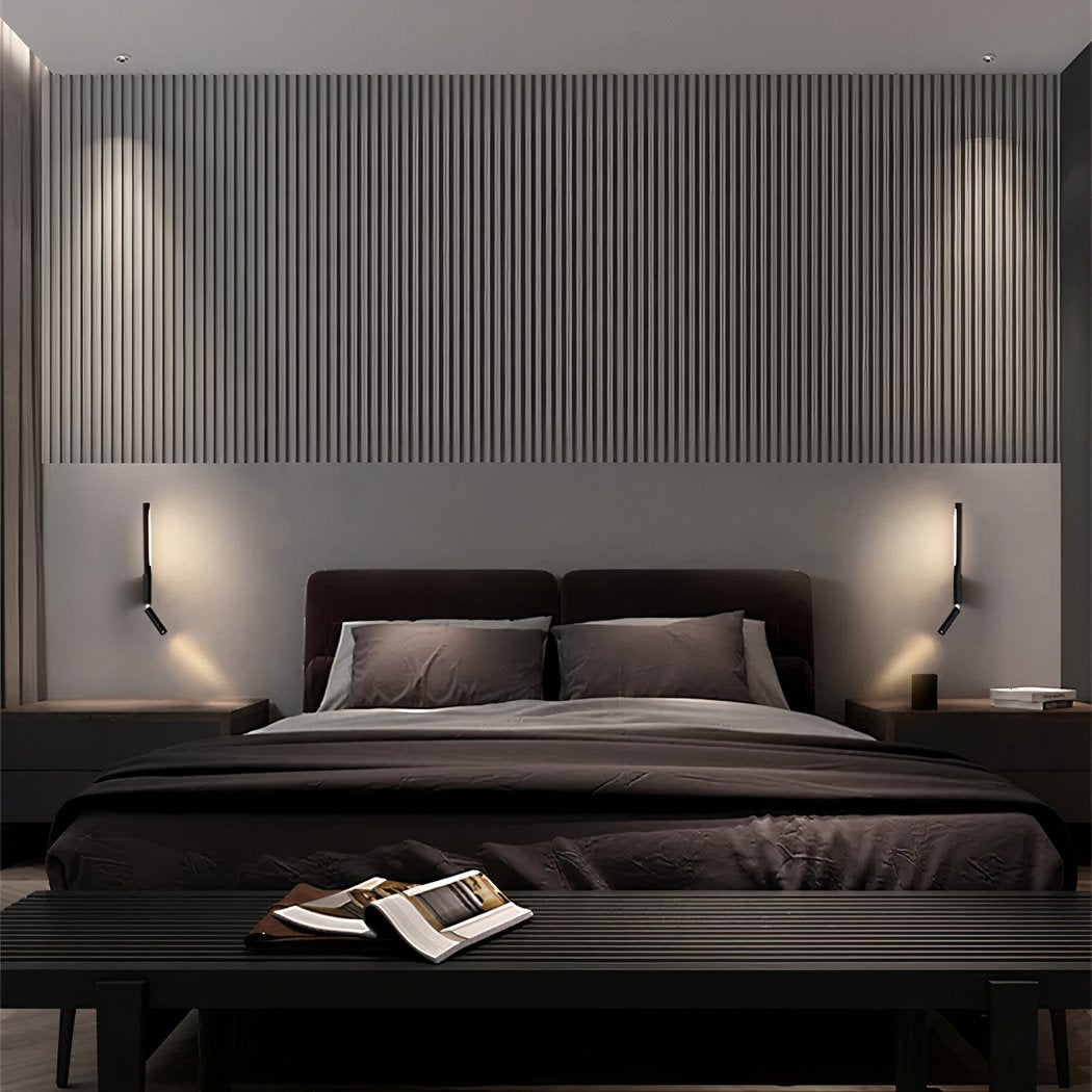 Adjustable Wall Reading Light with Dual LED Heads – Modern Slim Linear Design & Rotatable Arm 1
