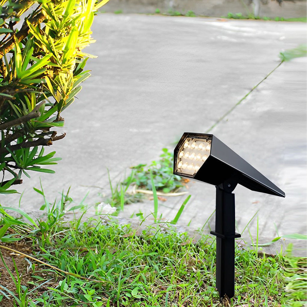 Bright Outdoor Solar LED Spotlight with Color Changing Light - Pexav