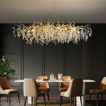 Elegant Crystal Drop Ceiling Lamp Indoor Light Fixture
