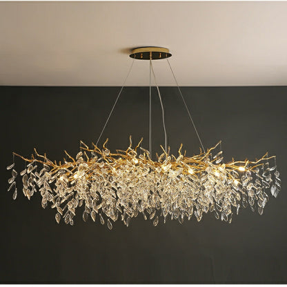 Elegant Crystal Drop Ceiling Lamp Indoor Light Fixture