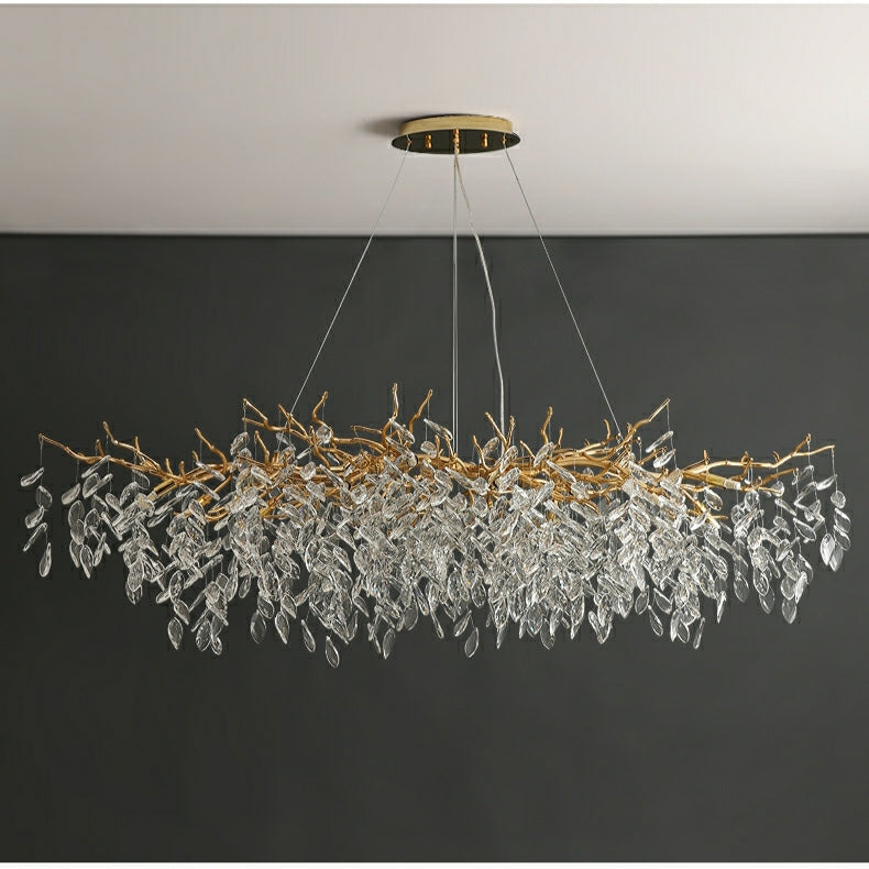 Elegant Crystal Drop Ceiling Lamp Indoor Light Fixture