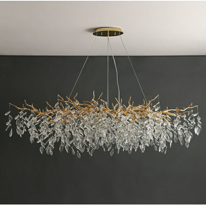 Elegant Crystal Drop Ceiling Lamp Indoor Light Fixture