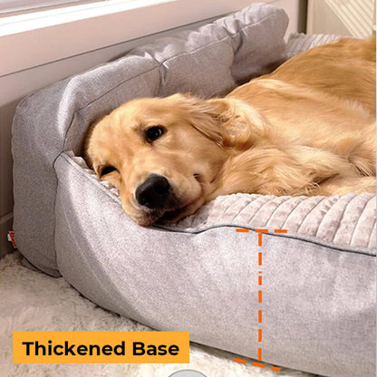 Plush Pet Orthopedic Waterproof Pillow Bed