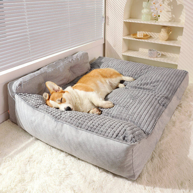 Plush Pet Orthopedic Waterproof Pillow Bed - Pexav