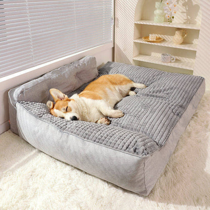 Plush Pet Orthopedic Waterproof Pillow Bed - Pexav