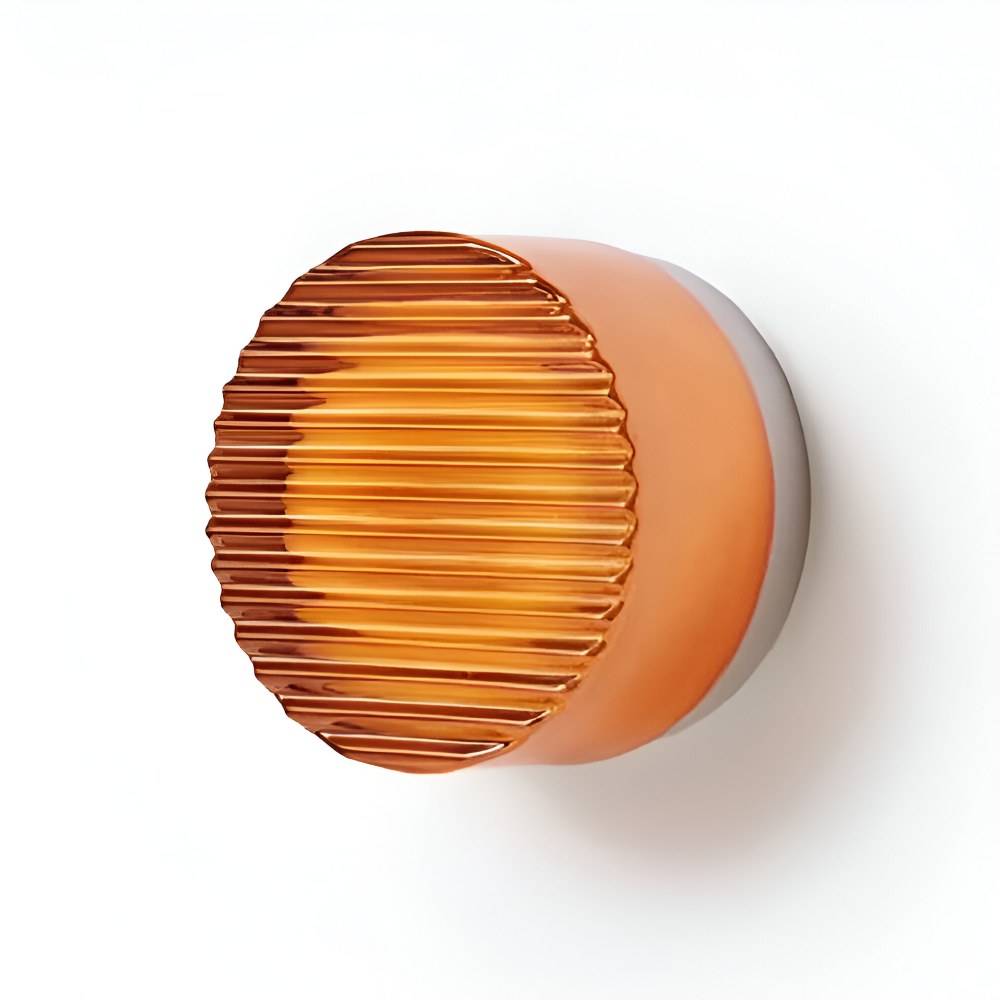 Warm White Textured LED Wall Sconce - Pexav