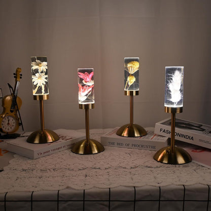 Ambient Floral LED Table Lamp with Multi-Color Lighting – Cordless Decorative Light for Interior Spaces 1