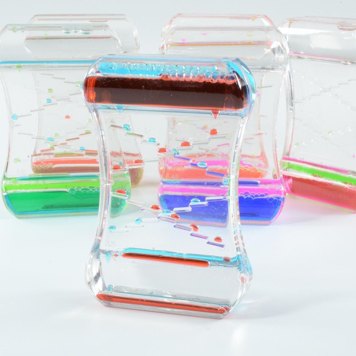 Anxiety-Relieving Toy with Smooth Motion, a Two-Color Oil Hourglass, Creative Decorative Item