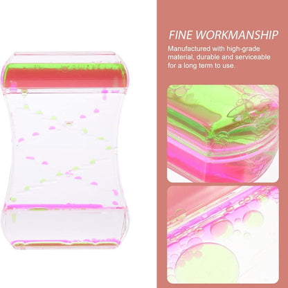 Anxiety-Relieving Toy with Smooth Motion, a Two-Color Oil Hourglass, Creative Decorative Item