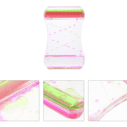 Anxiety-Relieving Toy with Smooth Motion, a Two-Color Oil Hourglass, Creative Decorative Item