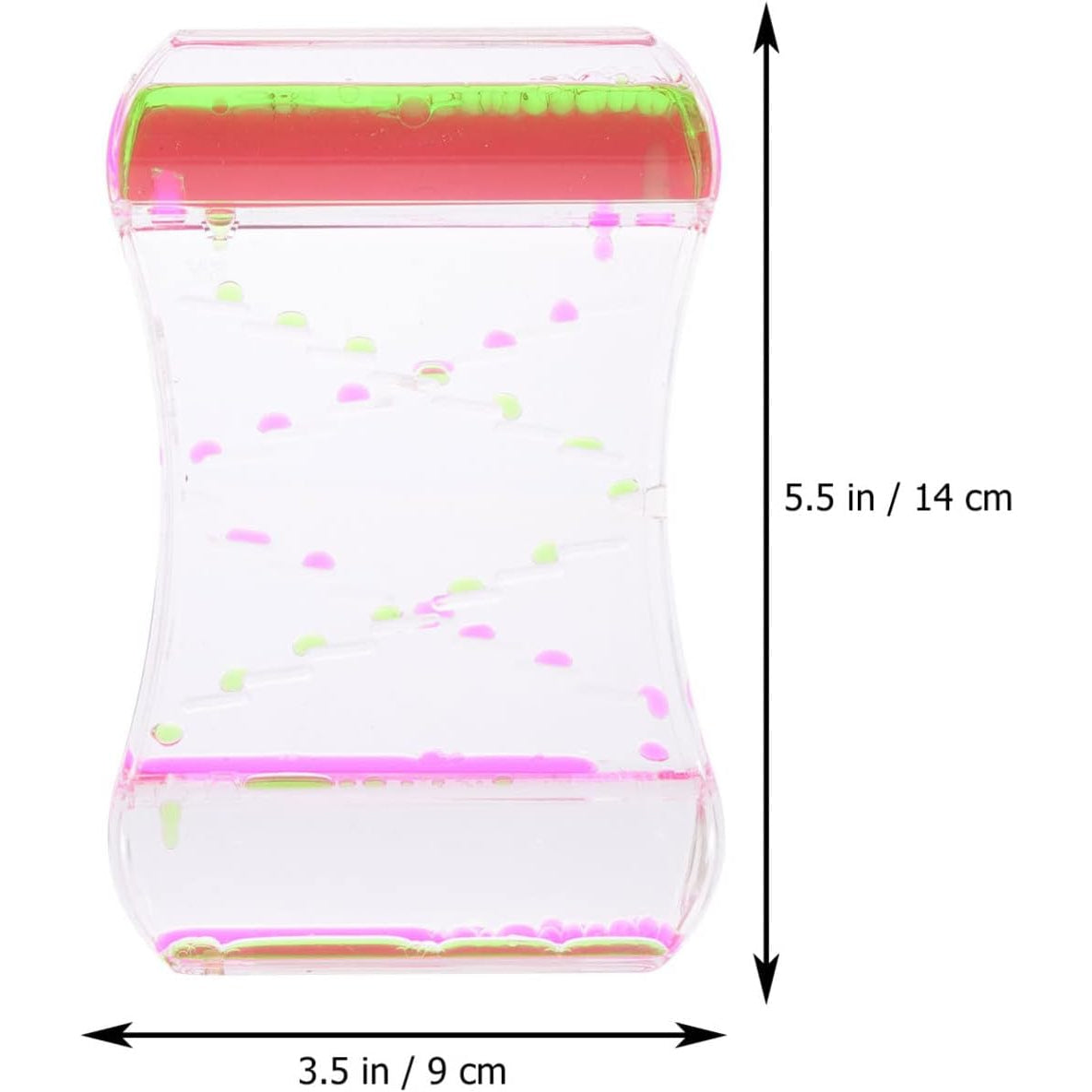 Anxiety-Relieving Toy with Smooth Motion, a Two-Color Oil Hourglass, Creative Decorative Item
