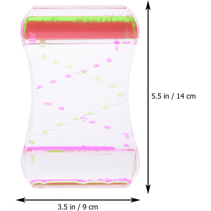 Anxiety-Relieving Toy with Smooth Motion, a Two-Color Oil Hourglass, Creative Decorative Item