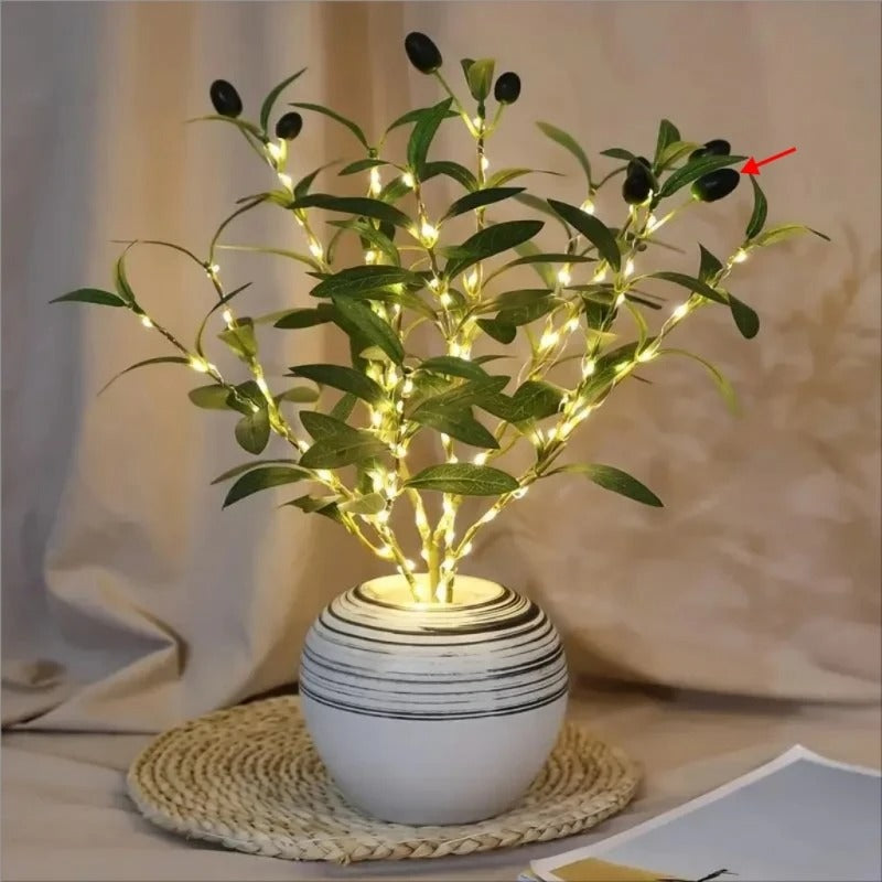 Realistic Greenery LED Table Lamp