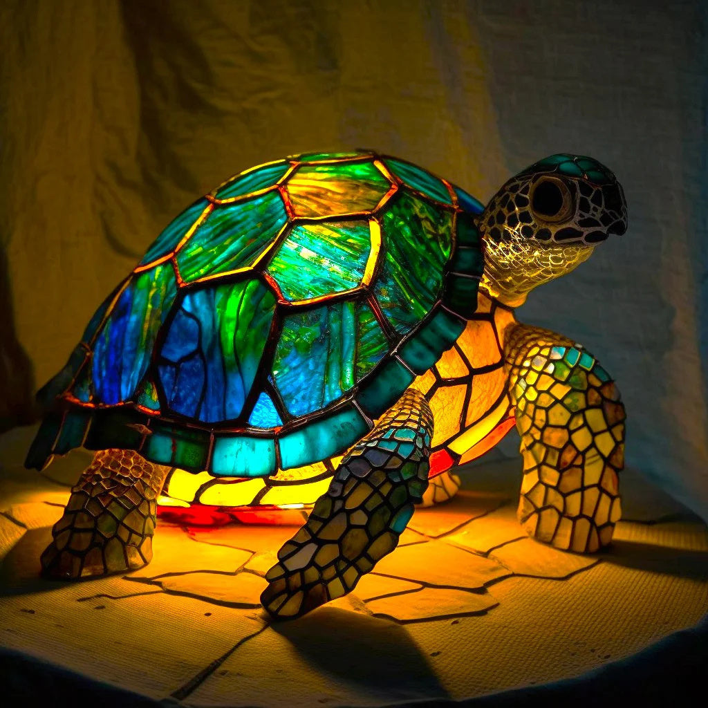 Artistic Resin Table Lamp with Vintage Design – Warm Ambient Light for Bedside or Living Room Decor 1