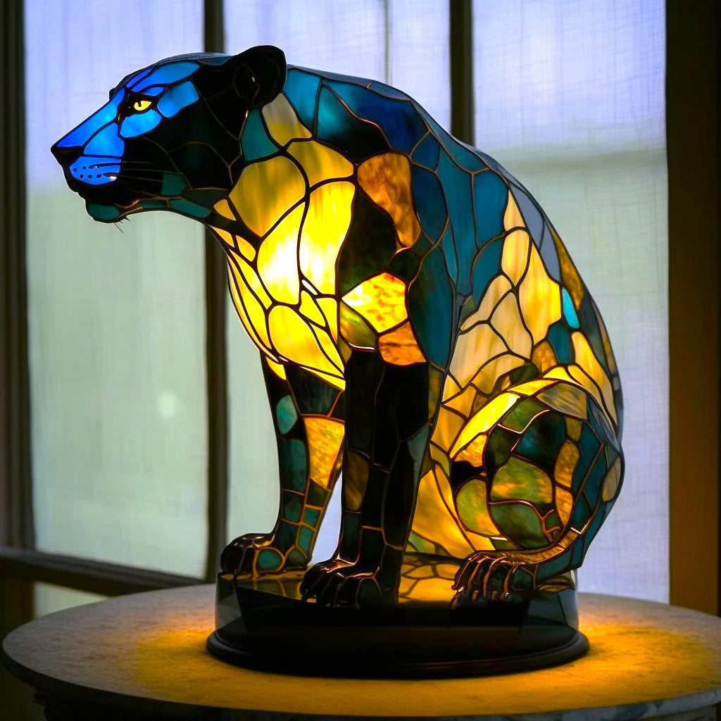 Artistic Resin Table Lamp with Vintage Design – Warm Ambient Light for Bedside or Living Room Decor 14