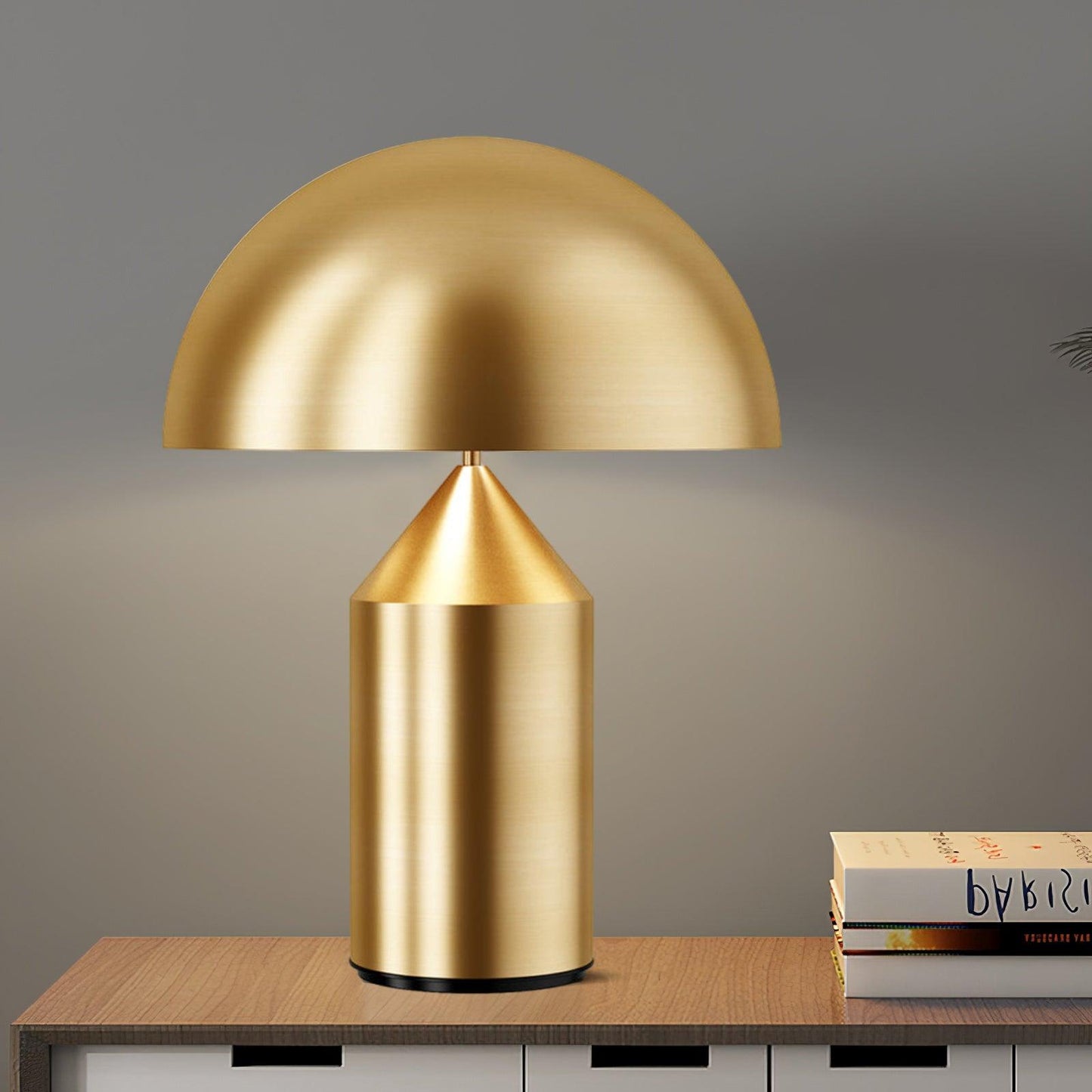 Simple Metal Dome Table Lamp - Pexav