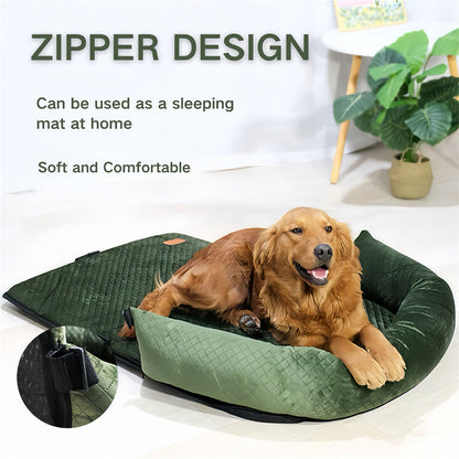 Pet Car Booster Seat with Dual Safety Belts